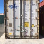 Contenedor frigorífico de 40 pies blanco/beige con aislamiento