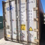 Contenedor frigorífico de 40 pies blanco/beige con aislamiento