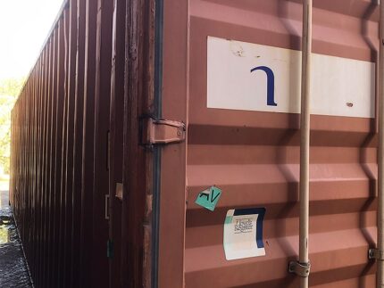 Contentor marítimo 40 pés vermelho usado Classe A CW