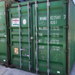 Contenedor marítimo usado Clase A CW verde de 40 pies