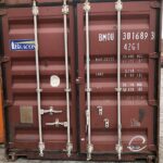 Contenedor rojo Cargo Worthy BEACON de 40 pies usado