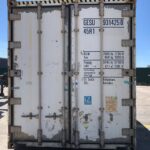 Contentor frigorífico 40 pés usado bege Cronos Classe B unidade de refrigeração