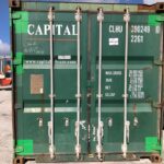 conteneur vert usagé de 20 pieds pour le transport international