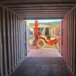 conteneur 20 pieds rouge d'occasion Textainer Portugal