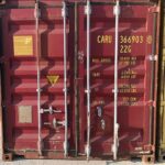 conteneur 20 pieds rouge d'occasion Caru Containers Portugal