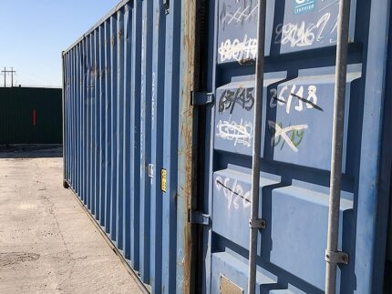 contentor 20 pés usado azul classe A CW