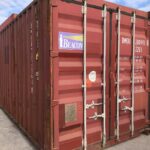 20 ft used red Beacon class A CW container